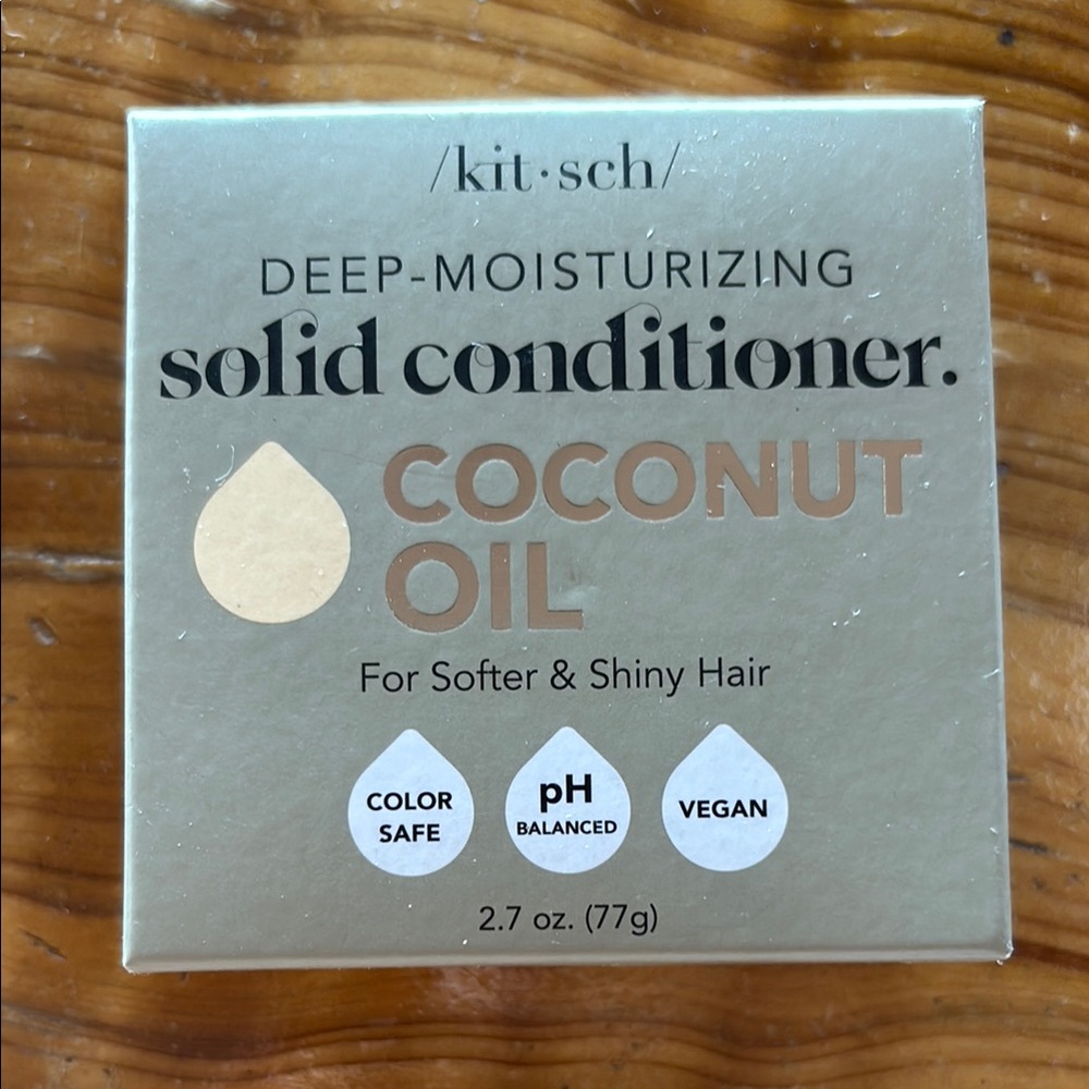 3 Bars! Kitsch Deep-Moisturizing Solid Conditioner - Coconut Oil